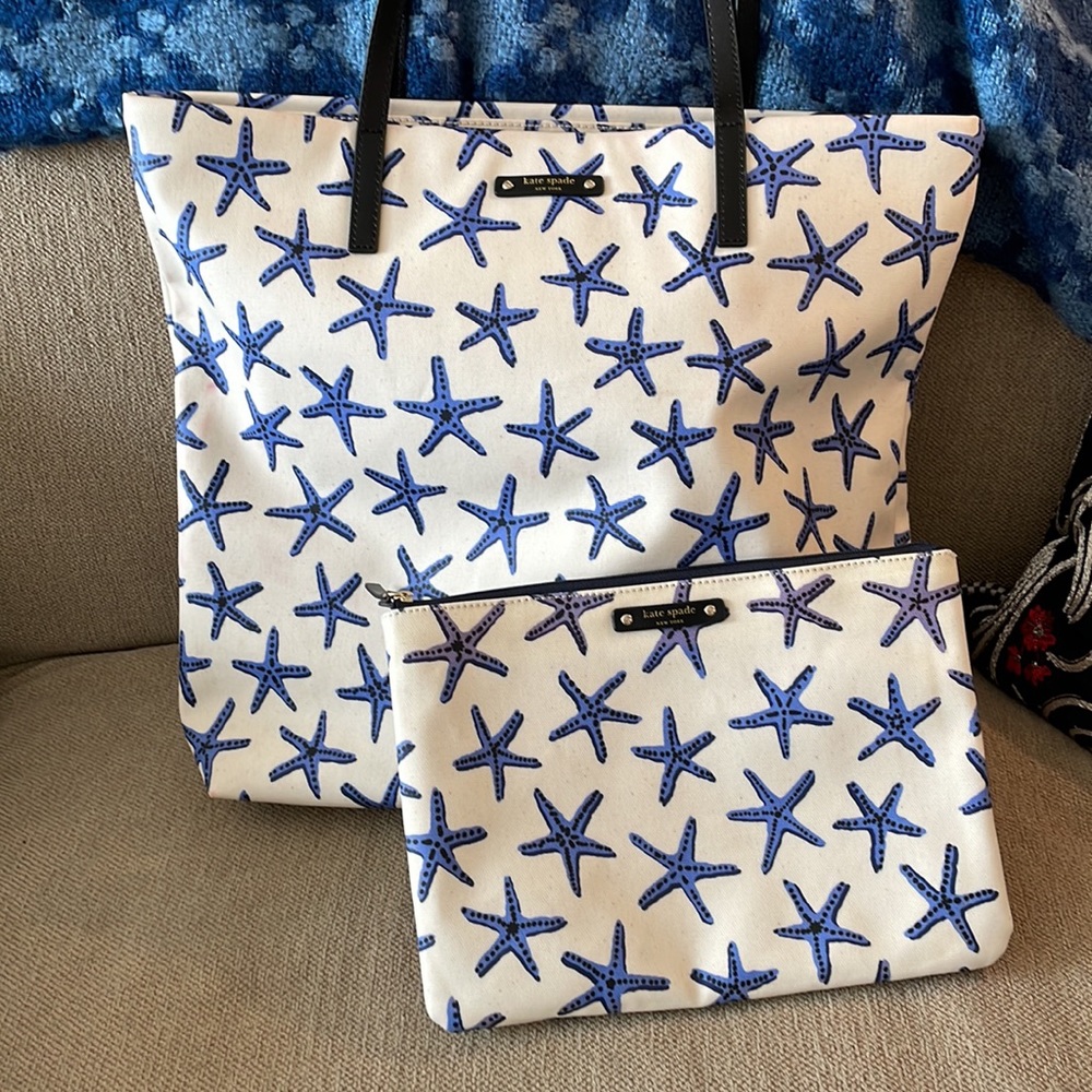 Kate Spade Tote Bag with cosmetic bag